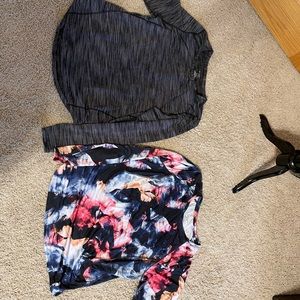 Two Activewear Long Sleeve Ts XXL
